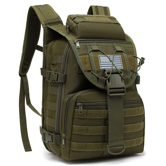 Yusudan Military Tactical Backpack for Men Survival Army Backpacks for Camping Hiking Trekking (Green)