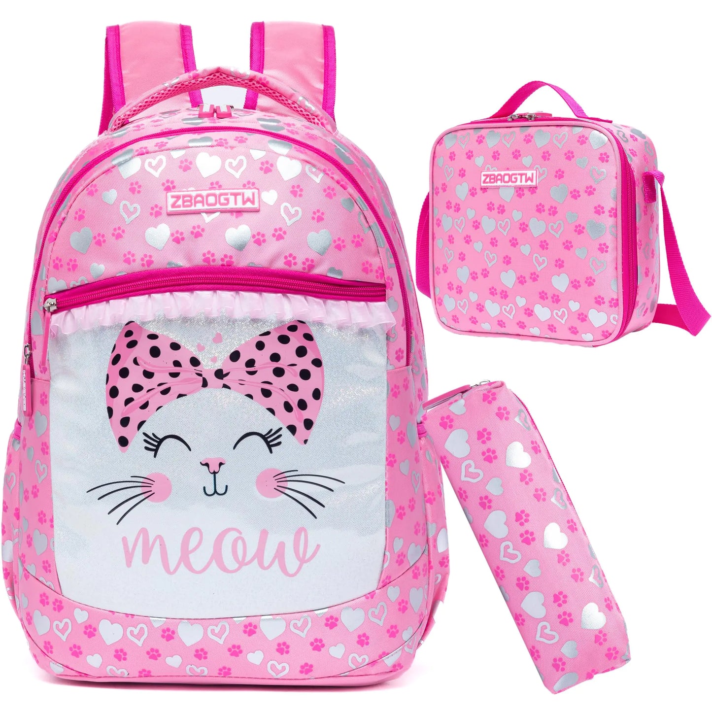 ZBAOGTW Backpacks for Girls Aesthetic Backpacks for School Girls Backpack with Laptop Bag Backpacks for School Girls with Lunch Box